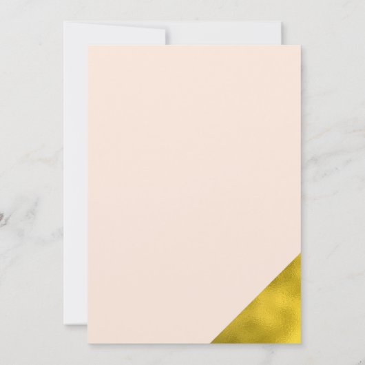 Stijlvolle Peach Script Wedding Sla de datum op Save The Date (Achterkant)