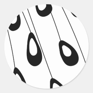 Stijlvolle pekdop Matig envelopzegel Ronde Sticker