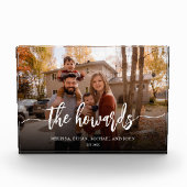 Stijlvolle penseelscriptfoto fotoblokken (Voorkant)