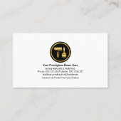 Stijlvolle penseelverf van schilder visitekaartje (Achterkant)