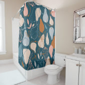 Stijlvolle peren naadloos in de scandinavische sty douchegordijn (In situ)