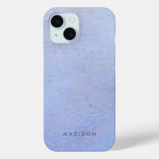 Stijlvolle Periwinkle Paarse Ombre Patroonnaam Case-Mate iPhone Case (Achterkant)