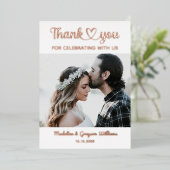 Stijlvolle Persoonlijke Aangepaste Foto Romantisch Folie Uitnodiging (Staand Voorkant)