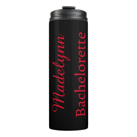 Stijlvolle persoonlijke bridesmaid thermosbeker (Voorkant)