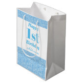 Stijlvolle persoonlijke cadeautas voor 1 verjaarda (Voorkant Gekanteld)