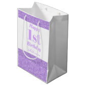 Stijlvolle persoonlijke cadeautas voor 1 verjaarda (Voorkant Gekanteld)