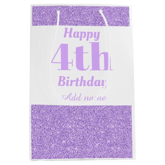 Stijlvolle persoonlijke cadeautas voor vierde verj (Voorkant)