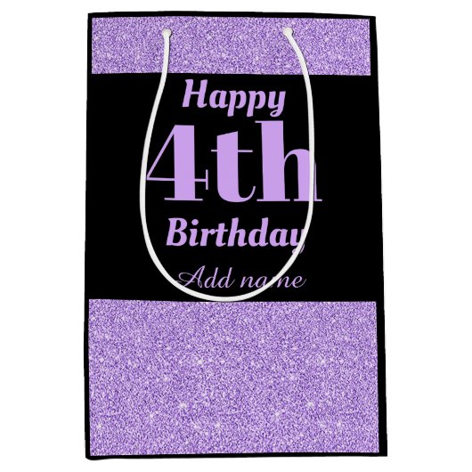 Stijlvolle persoonlijke cadeautas voor vierde verj (Voorkant)