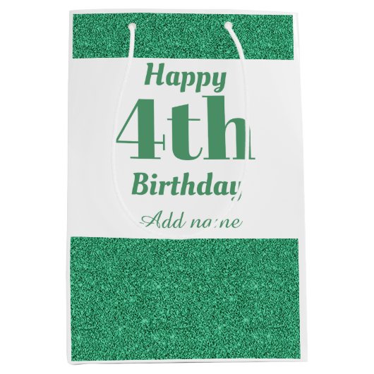 Stijlvolle persoonlijke cadeautas voor vierde verj (Voorkant)