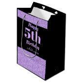 Stijlvolle persoonlijke cadeautas voor vijf jaar (Voorkant Gekanteld)