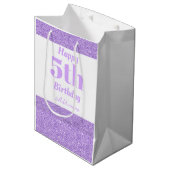 Stijlvolle persoonlijke cadeautas voor vijf jaar (Voorkant Gekanteld)