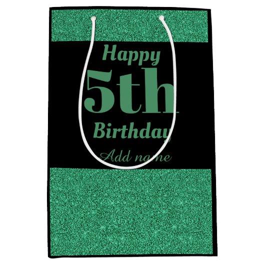 Stijlvolle persoonlijke cadeautas voor vijf jaar (Voorkant)