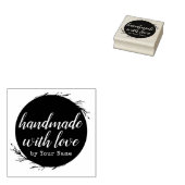 Stijlvolle persoonlijke handheld met liefde door rubberstempel (Gestempeld)