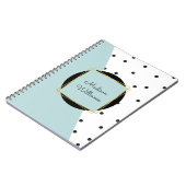 Stijlvolle, persoonlijke kleurenblokken en poolpun notitieboek (Linkerzijde)