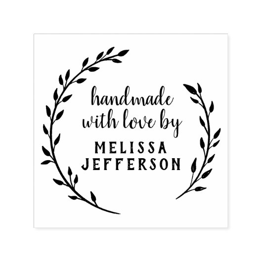 Stijlvolle persoonlijke scripthandleiding gemaakt zelfinktende stempel (Design)