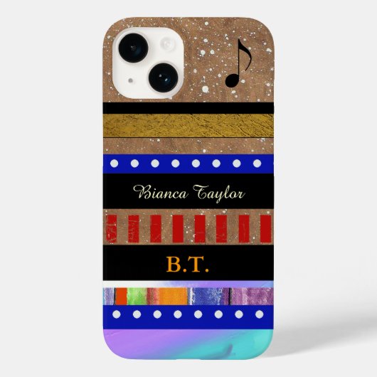 stijlvolle & persoonlijke verschillende strepen Case-Mate iPhone case (Achterkant)