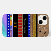 stijlvolle & persoonlijke verschillende strepen Case-Mate iPhone case (Achterkant (horizontaal))