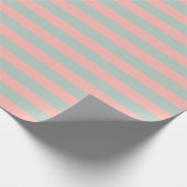 Stijlvolle perzik en Blauwgroen kleur pasteltinten Cadeaupapier (Hoek)