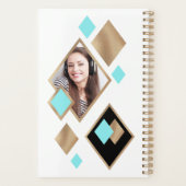 Stijlvolle Photo Diamond geometrisch met Monogram Planner (Achterkant)