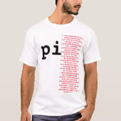 Stijlvolle pi dag Humor pi waarde, grappige pi quo T-shirt (Voorkant)