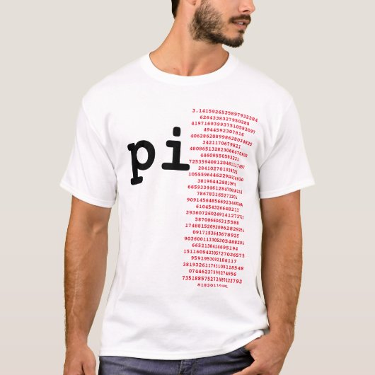 Stijlvolle pi dag Humor pi waarde, grappige pi quo T-shirt (Voorkant)