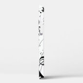 Stijlvolle Piano Keyboard Muzieknoten Monogram Case-Mate iPhone Case (Achterkant / Links)