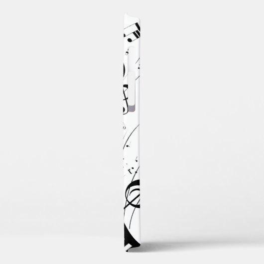 Stijlvolle Piano Keyboard Muzieknoten Monogram Case-Mate iPhone Case (Achterkant / Links)