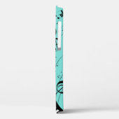 Stijlvolle Piano Keyboard Muzieknoten Monogram Min Case-Mate iPhone Case (Achterkant / Links)