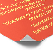 Stijlvolle pianolessen Adverteren Poster (Hoek)