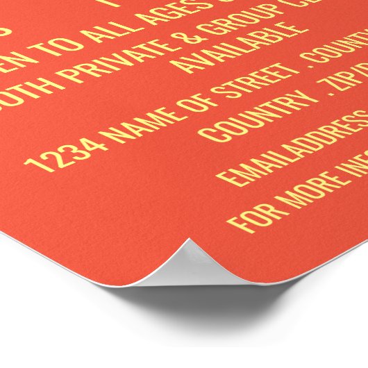 Stijlvolle pianolessen Adverteren Poster (Hoek)