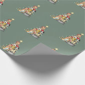 Stijlvolle pine boomkatten cadeaupapier (Hoek)