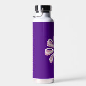 Stijlvolle Pink Bloom Doodle Waterfles (Rechts)