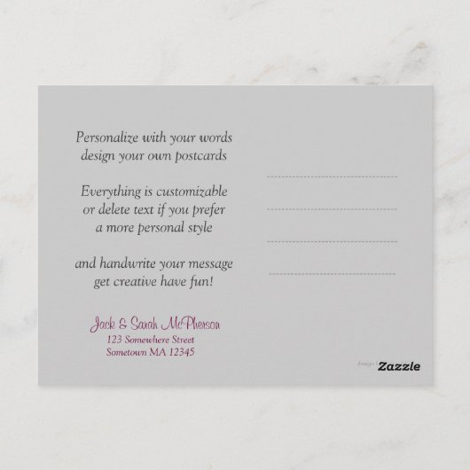 Stijlvolle Pinstripes Zilver Roze Dank u Briefkaar Briefkaart (Achterkant)