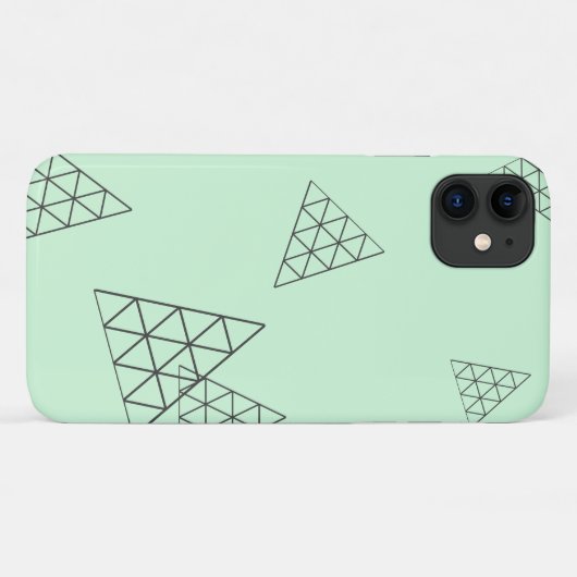 Stijlvolle piramide-driehoek: pasta Case-Mate iPhone case (Achterkant (horizontaal))