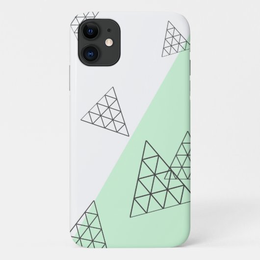 Stijlvolle piramide-driehoek: pasta Case-Mate iPhone case (Achterkant)