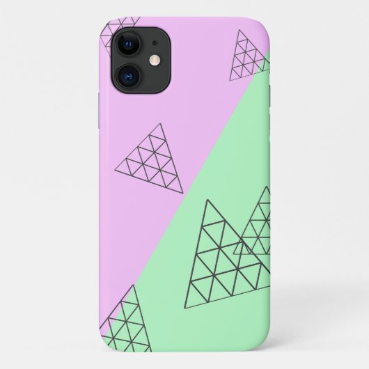 Stijlvolle piramide-driehoek: pasta Case-Mate iPhone case (Achterkant)