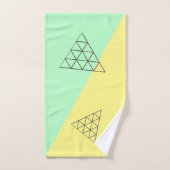 Stijlvolle piramide driehoekgeometriepastel bad handdoek (Handdoek)
