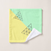 Stijlvolle piramide driehoekgeometriepastel bad handdoek (Wasdoekje)