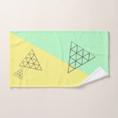 Stijlvolle piramide driehoekgeometriepastel bad handdoek (Handdoek)