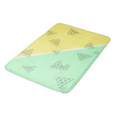 Stijlvolle piramide driehoekgeometriepastel badmat (Gekanteld)