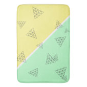 Stijlvolle piramide driehoekgeometriepastel badmat (Voorkant Verticaal)
