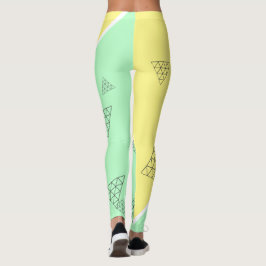 Stijlvolle piramide driehoekgeometriepastel leggings