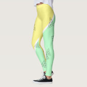 Stijlvolle piramide driehoekgeometriepastel leggings (Links)