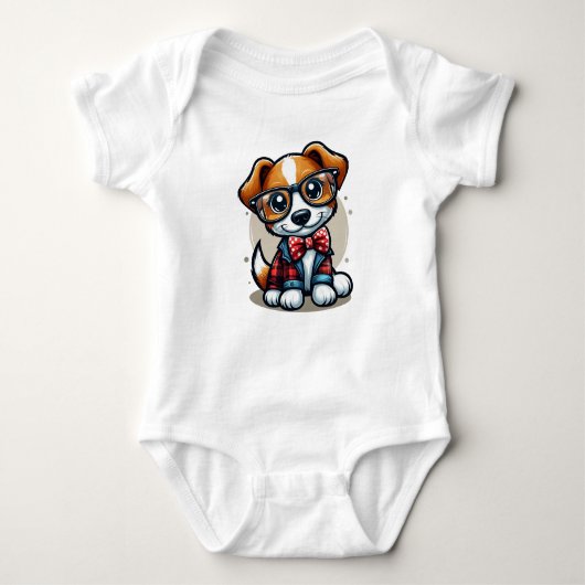 Stijlvolle Plaid Doggo Romper (Voorkant)