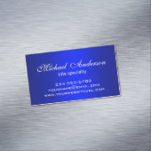 Stijlvolle Plain Blue Gradient Multiple Purpose Magnetisch Visitekaartje (Voorbeeld)