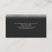 Stijlvolle Plain Grey Professional Visitekaartje (Achterkant)