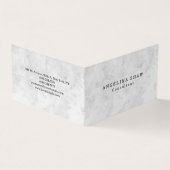 Stijlvolle Plain Simple Grey Professional Visitekaartje (Buitenkant)