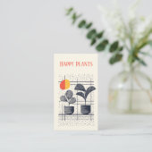 Stijlvolle Plant Care Guide Modern Botanische pott Informatiekaartje (Staand voorkant)