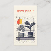 Stijlvolle Plant Care Guide Modern Botanische pott Informatiekaartje (Voorkant)