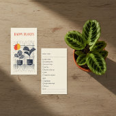 Stijlvolle Plant Care Guide Modern Botanische pott Informatiekaartje